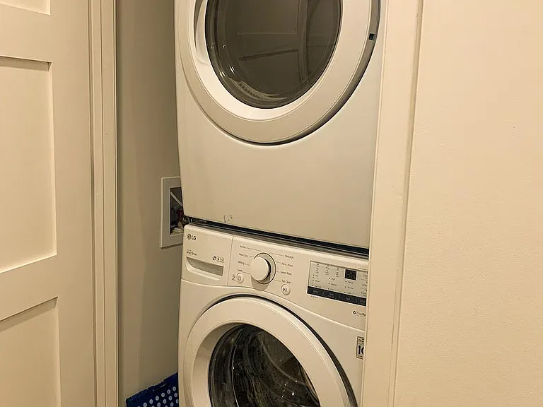 LG Washer and Dryer in Laundry Closet in the unit