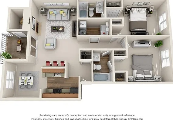 Preakness - 2 Bed 2 Bath Preakness - 2 Bed 2 Bath