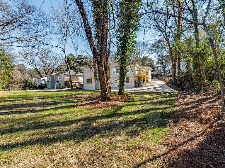Backyard of the house