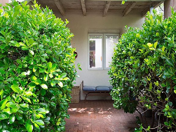 Entryway to the main door