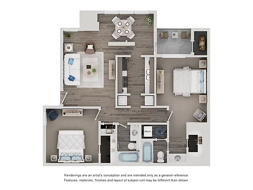 Floor plan B2-2X2