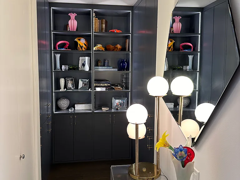Floor to ceiling designer storage