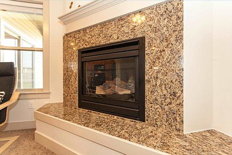 Beautiful gas fireplace