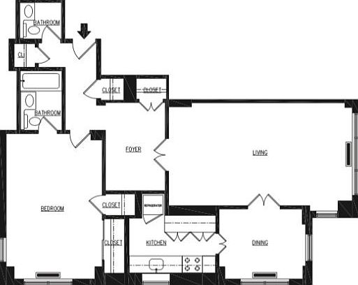 2nd image of 60 W 57th St APT 3L