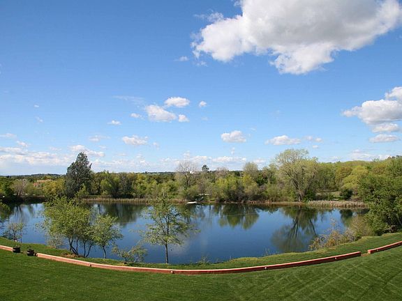 The Lake view with lited curbing