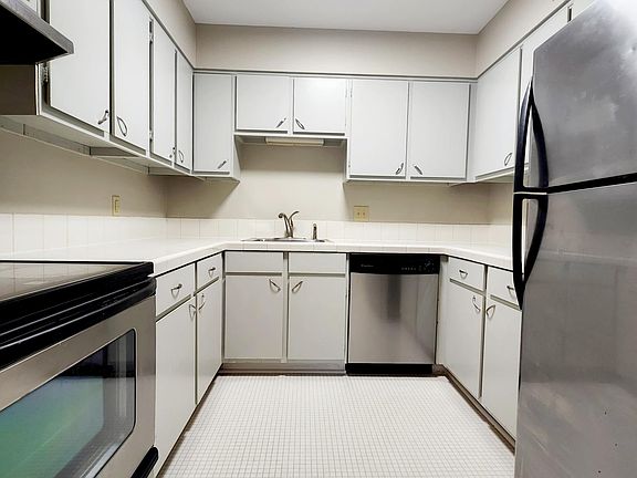 Bright, updated kitchen with stainless appliances.