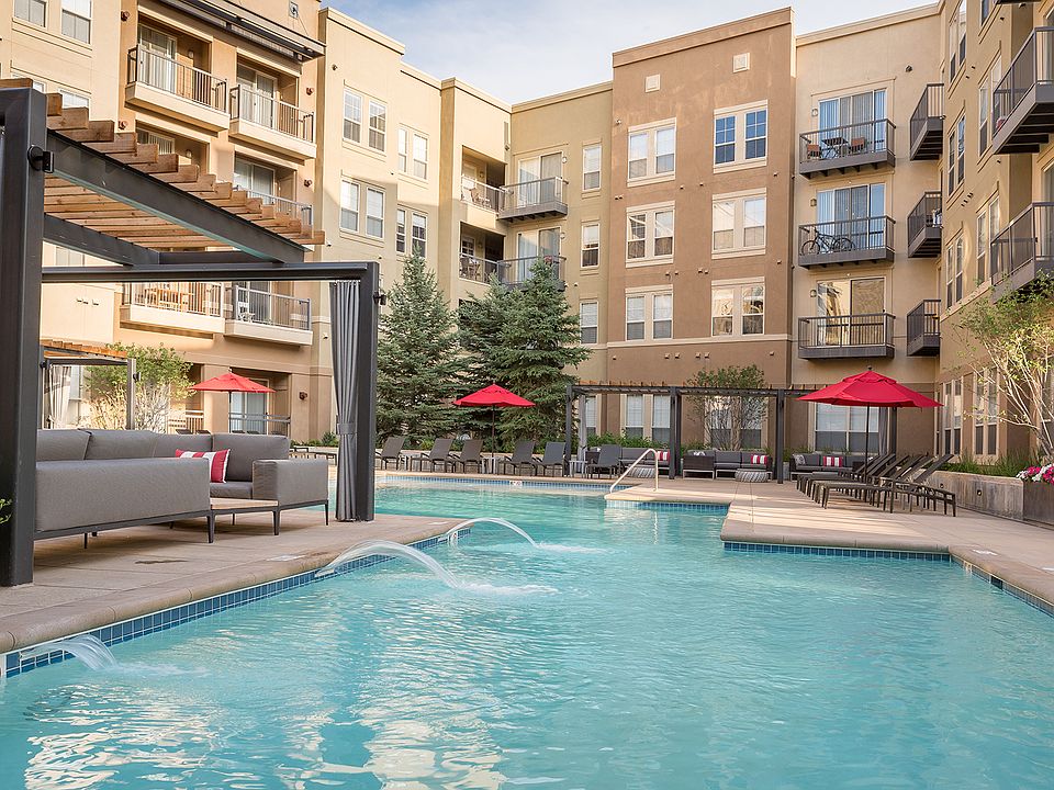 Take a dive into the heated pool