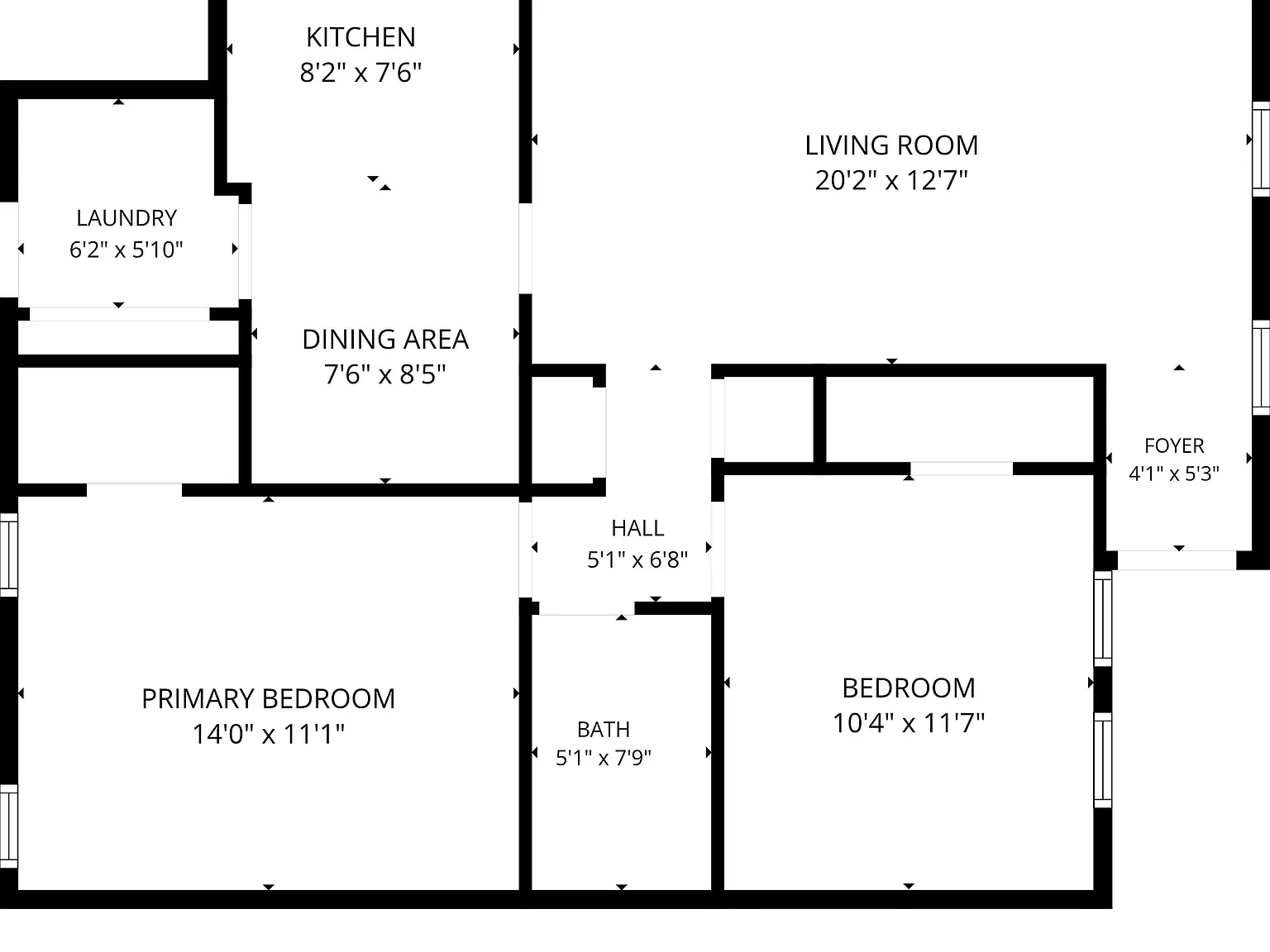 2 bed, 1.0 bath, 999 sqft, $1,200 — Photo 3