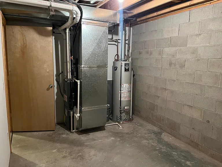 Lower level utility storage room.