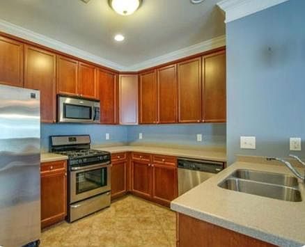 Kitchen off dining room/den