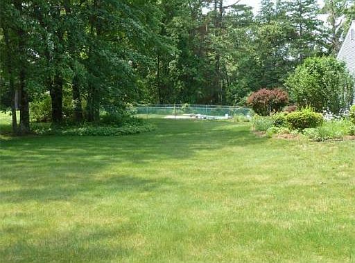 professionally landscaped yard
