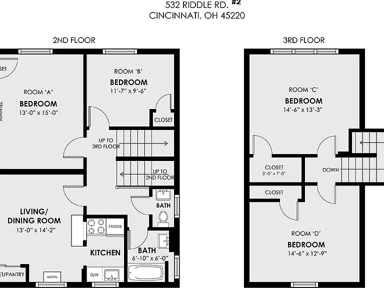 Floor plans of unit