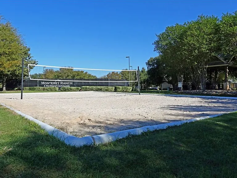 Sand volleyball court