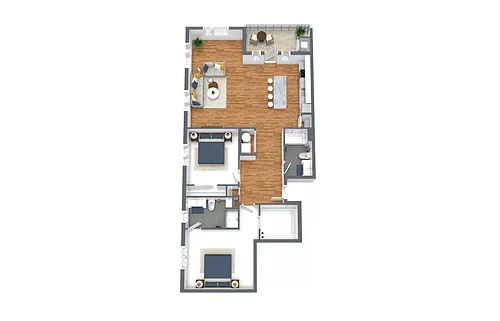 Floor plan Hollywood