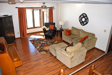 Living Room From Staircase