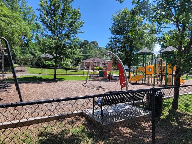 The park is right across the street