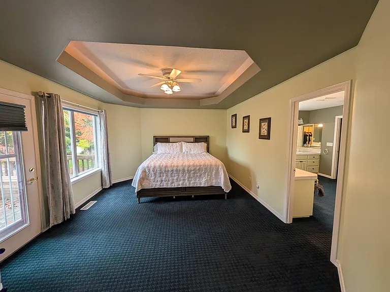 Master bedroom with king bed