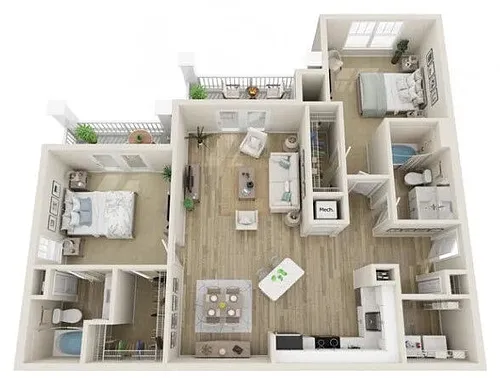 Floor plan The Riverstone Alt Patio