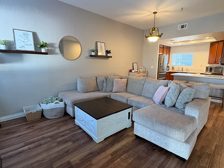 Living Room View Wide Angle
