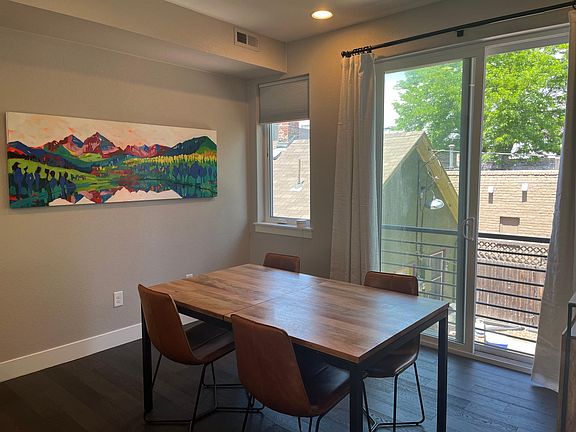Dining room with Juliet balcony