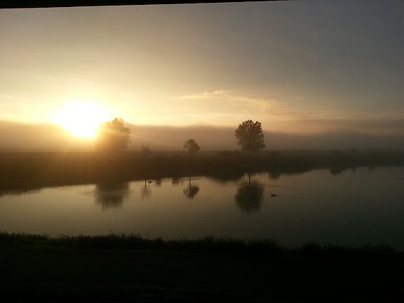Sunrise view from balconies