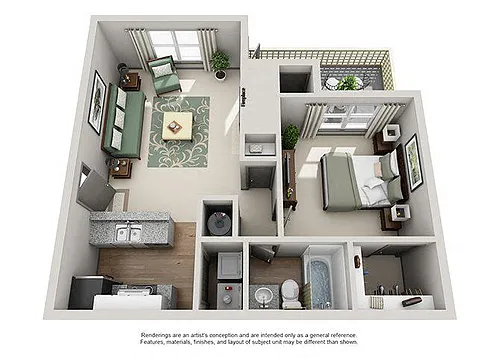 Floor plan 1A Renovation 2