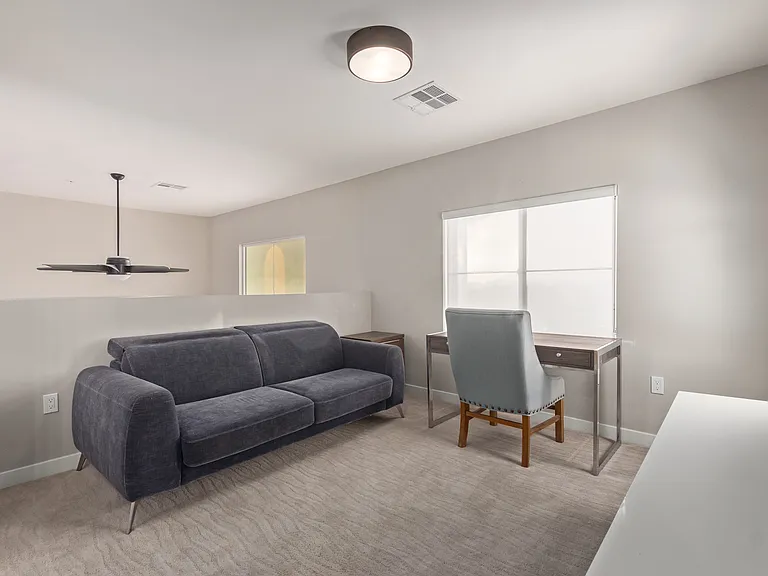 Loft with sofa bed and desk