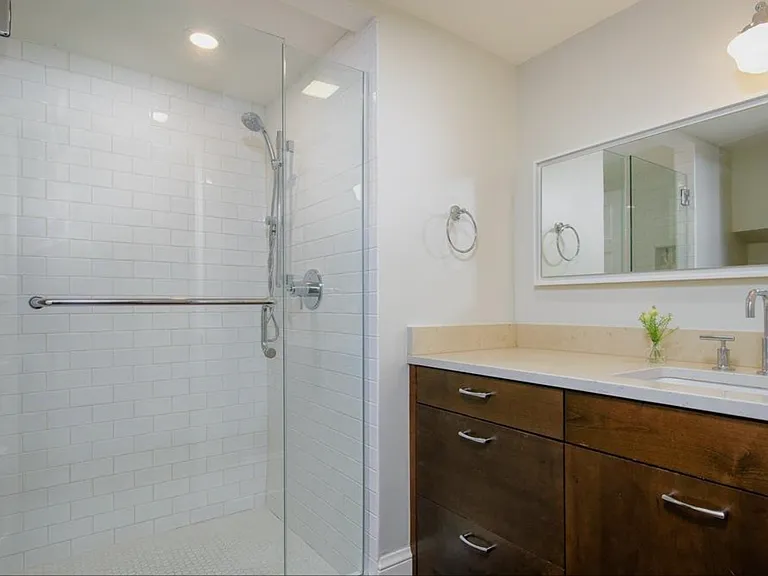 Basement bathroom.