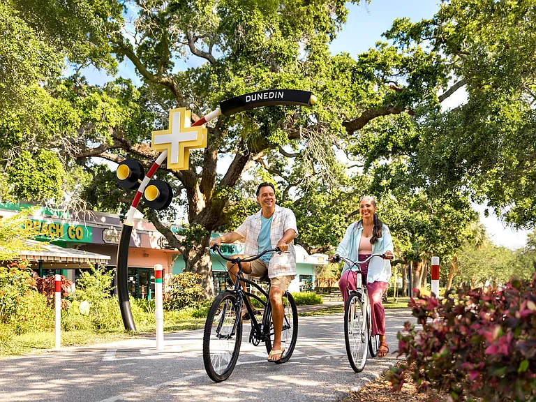 Pinellas Trail (75 miles long). From Tarpon Springs to St. Pete with connector trails.