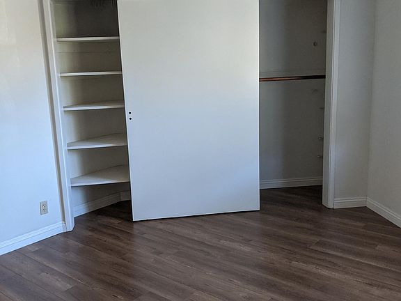 Double wide closet in the main bedroom