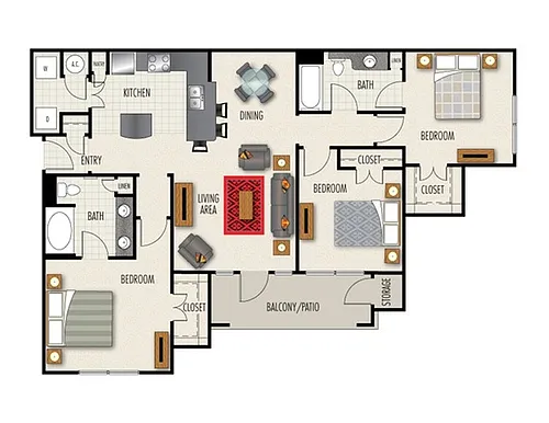 Floor plan C1W