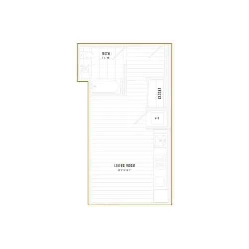 Floor plan Standard Studio