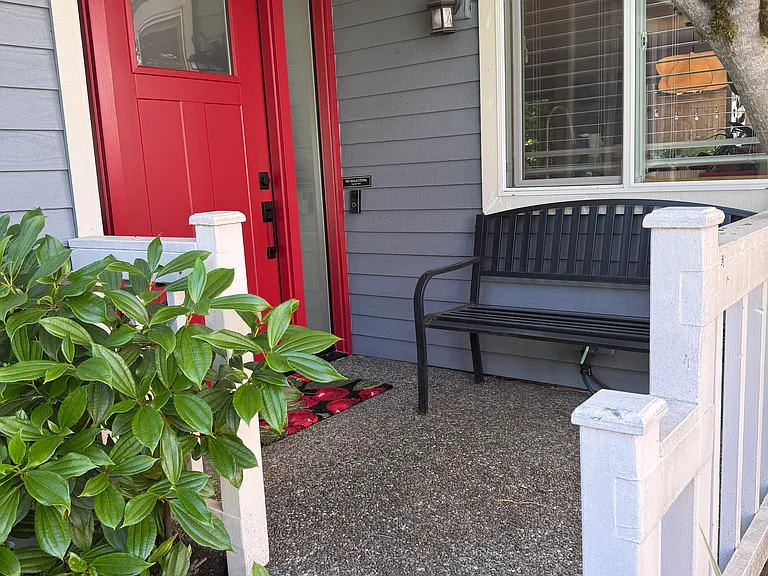 Front Porch with Seating.