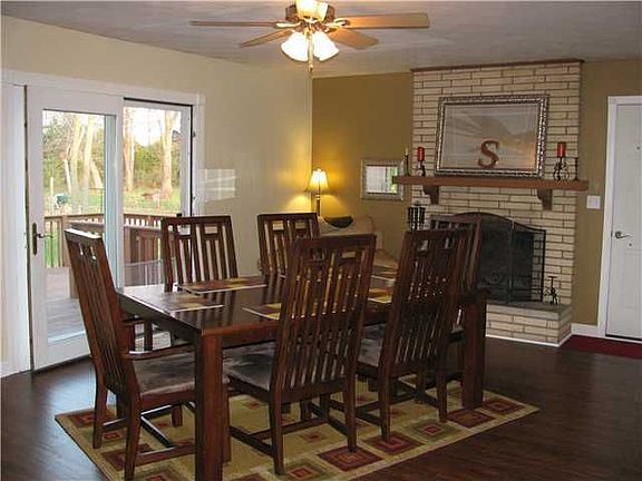 Hearth/Dining Room With Fireplace
