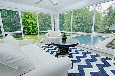 Porch Overlooking Pool