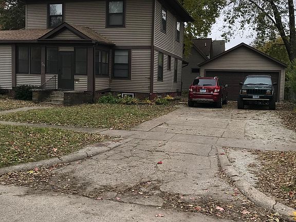 Front of the house and garage