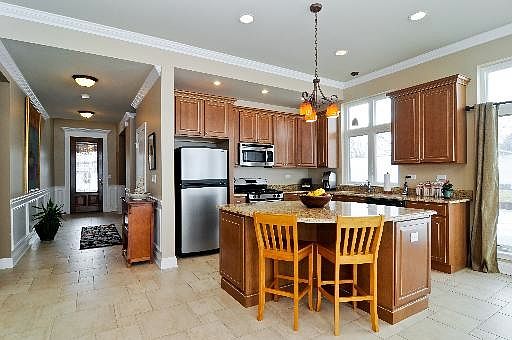 Kitchen view of hallway