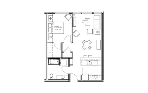 Floor plan GLV - 1x1 - B4