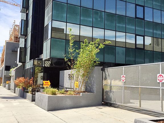 front of the building