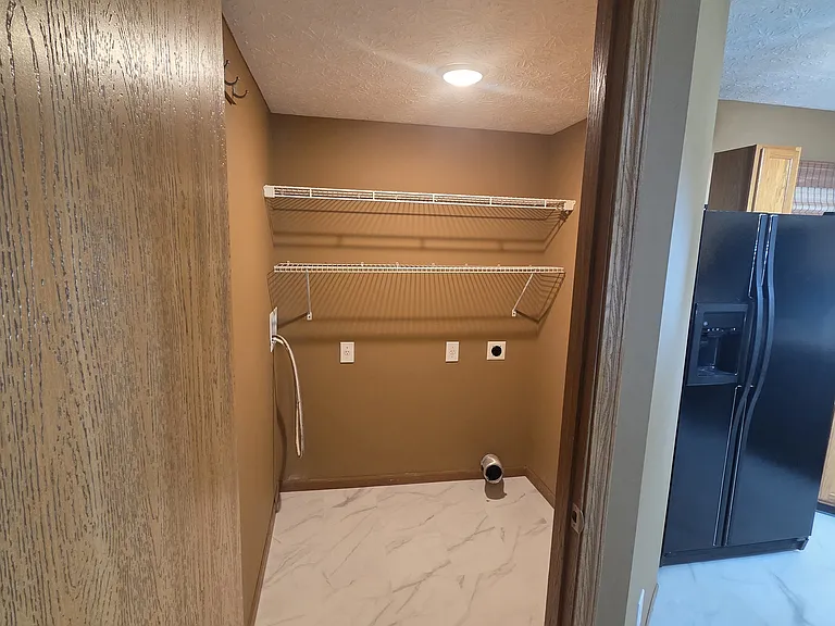 First floor washer and dryer room