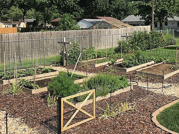 gate to fenced garden