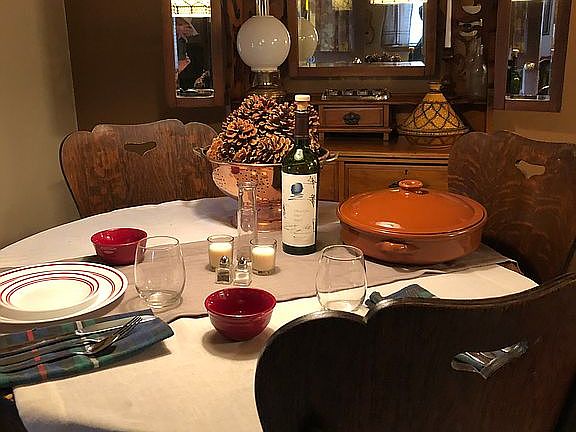 Dining space next to Kitchen