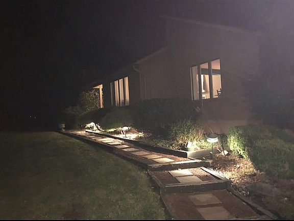 Night view of front of house