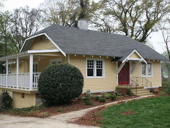 Side porch view of Bungalow