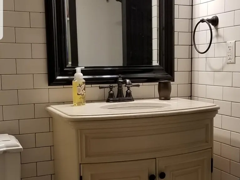 vanity area, master bathroom.