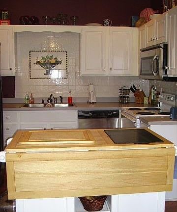 Portable Island in Kitchen