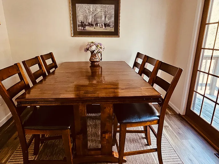 Large dining table for 7-8 people