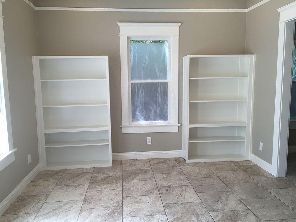 Living room with bookcases