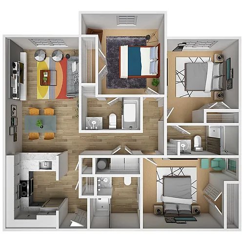 Floor plan 3x3 Premium
