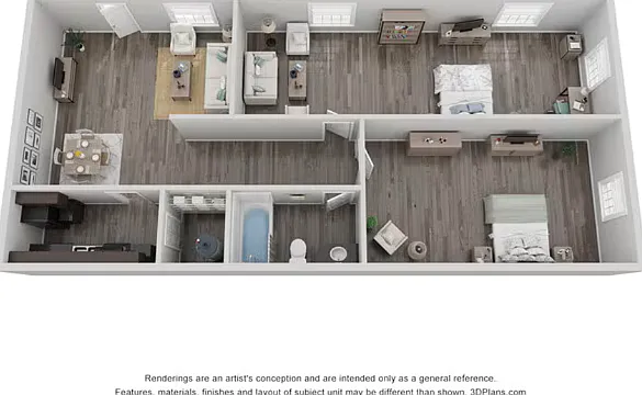 2 bedroom 2 bedroom